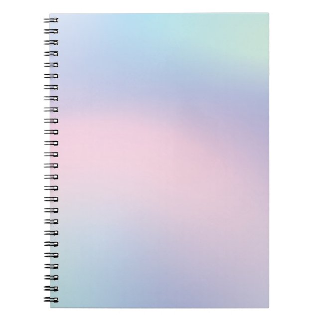 Pastel Holographic Notebook (Front)