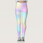 Pastel Holographic Rainbow Leggings<br><div class="desc">Holographic blush rainbow.</div>