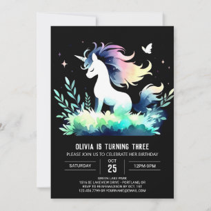 Pastel Horse Birthday Invitation