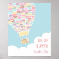 Pastel Hot Air Balloon Girls Room Decor