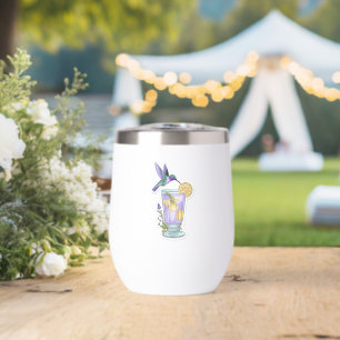 Pastel Hummingbird & Lavender Lemonade Sticker