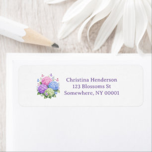 Pastel Hydrangeas and Butterfly Baby Shower