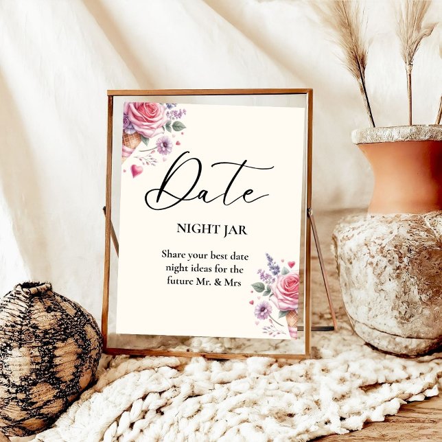 Pastel Ice Cream Bridal Shower Couple wedding Sign (Creator Uploaded)