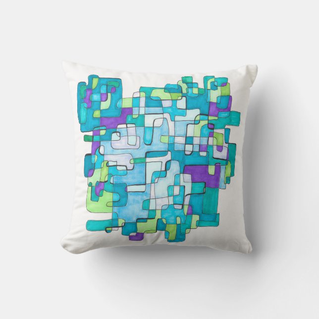 pastel infinite quadratic serenity cushion (Front)