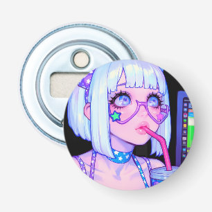 Pastel Internet Girl Star Glasses Bottle Opener