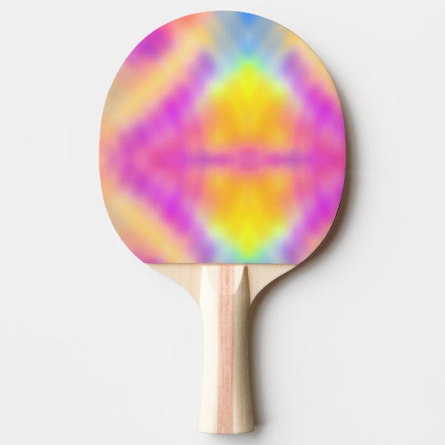 Pastel Iridescent Colourful Gradient Design Ping Pong Paddle (Front)