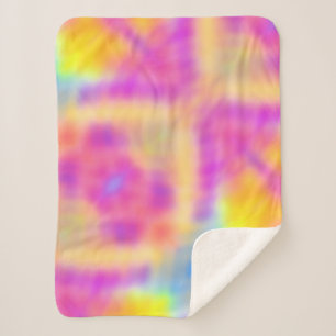 Pastel Iridescent Colourful Gradient Design Sherpa Blanket