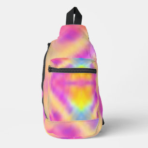 Pastel Iridescent Colourful Gradient Design Sling Bag
