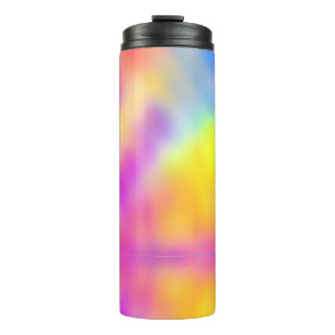 Pastel Iridescent Colourful Gradient Design Thermal Tumbler