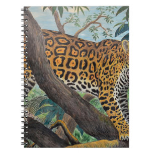 Pastel jaguar: jungle drawing. notebook