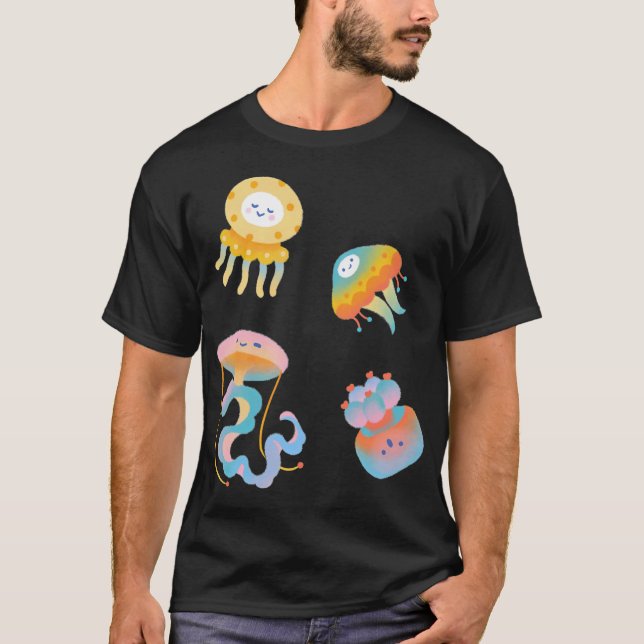 Pastel jellyfish T-Shirt (Front)