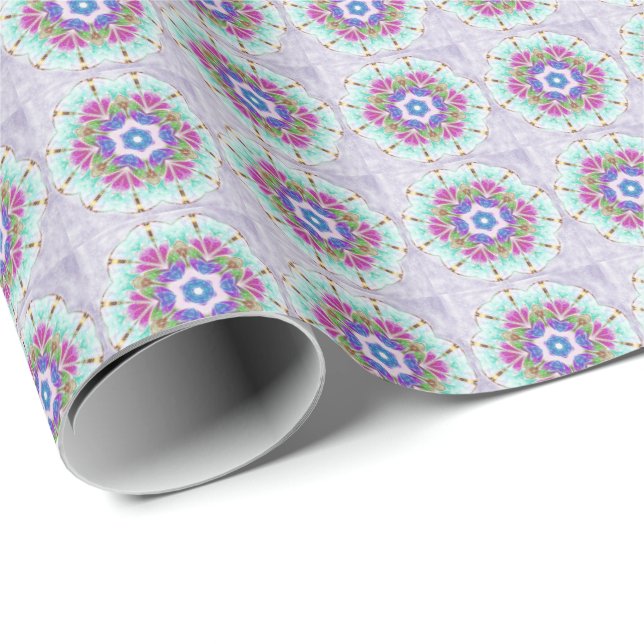 Pastel Kaleidoscope Wrapping Paper (Roll Corner)