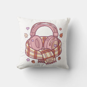 Pastel Kawaii Cosy Gamer Headphone Pillow