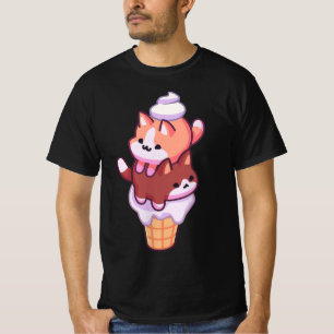 Pastel Kawaii Ice Cream Kittens  T-Shirt