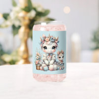 Pastel Kawaii Unicorn Mother Daughter Duo Blue