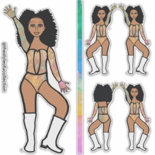 Pastel Lace  Dancer Stickers #2