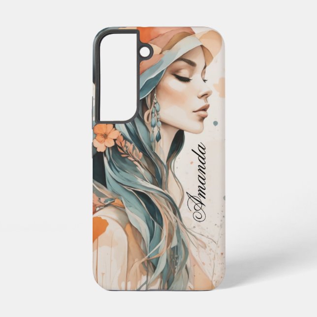 Pastel Lady Samsung Galaxy S22 Case (Back)