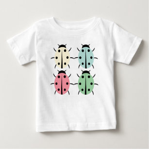 Pastel Ladybug Baby T-Shirt