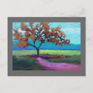 pastel landscape postcard