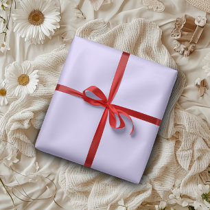Pastel Lavender Blue Solid Colour   Classic Elegan Wrapping Paper