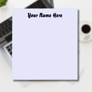Pastel Lavender Unique Personalised Teacher Gifts Notepad