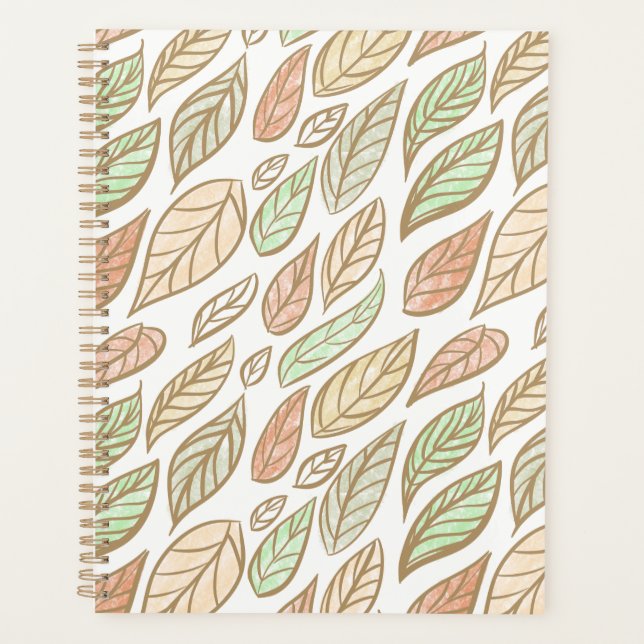 Pastel Leaf Drift Planner (Front)