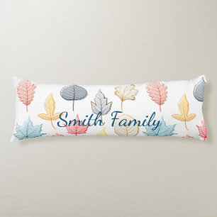 Pastel Leaves Body Cushion
