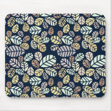 Pastel Leaves Mousepad