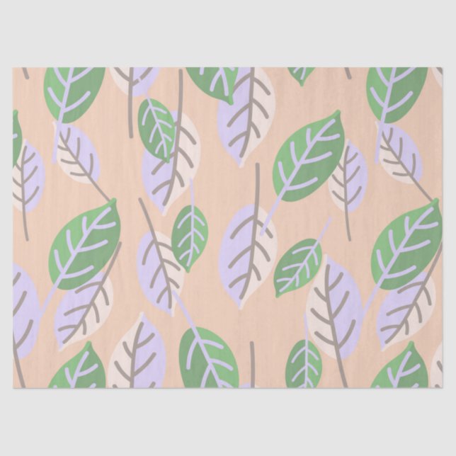 pastel leaves tissue paper (Front)
