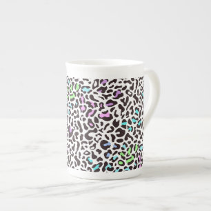 Pastel Leopard Print Bone China Mug