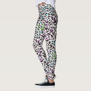 Pastel Leopard Print Leggings