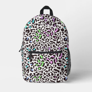 Pastel Leopard Spots Printed Backpack