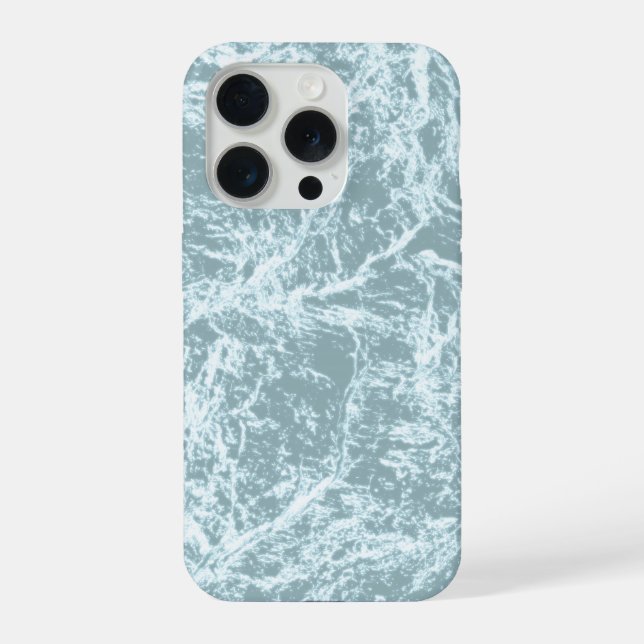 Pastel Light Turquoise Abstract iPhone Case (Back)