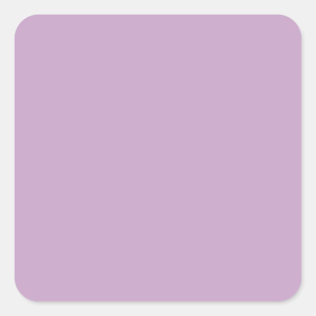 Pastel Lilac Minimal Square Stickers for Events (Front)