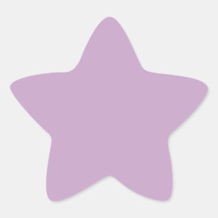 Pastel Lilac Minimal Star Stickers for Events