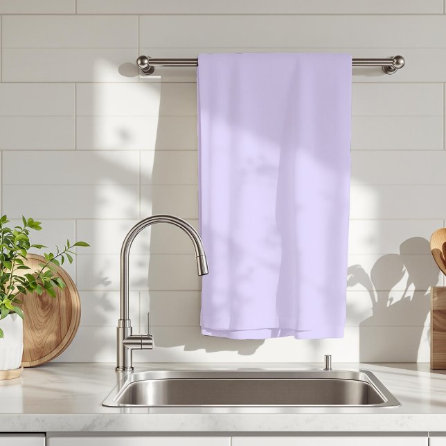 Pastel Lilac Solid Colour | Classic | Elegant Tea Towel (Creator Uploaded)
