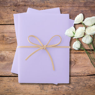 Pastel Lilac Solid Colour   Classic   Elegant Wrapping Paper Sheet