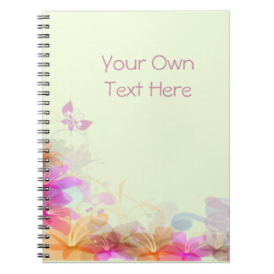 Pastel Lilies Wedding Spiral Notebook