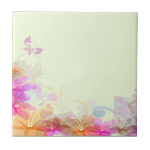 Pastel Lilies Wedding Tile