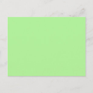 Pastel Lime Sherbet Blank Postcard