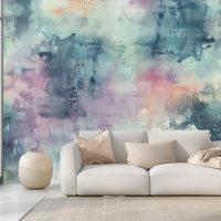 Pastel Limewash Abstract Print