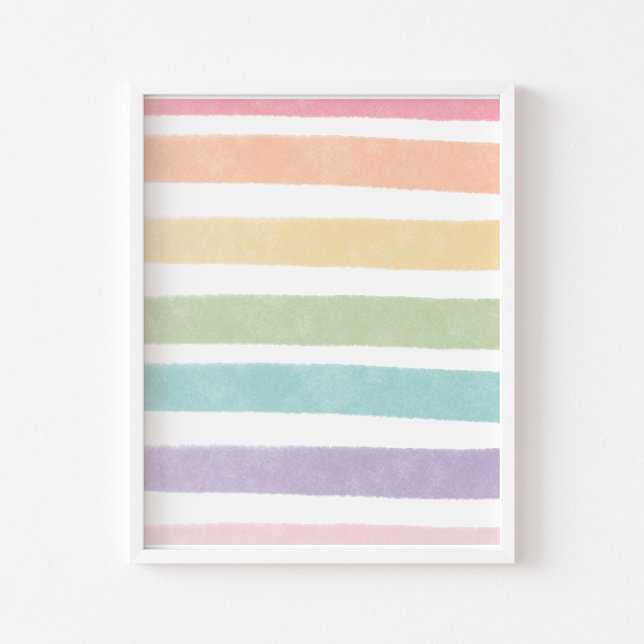 Pastel line rainbow poster (Creator Uploaded)