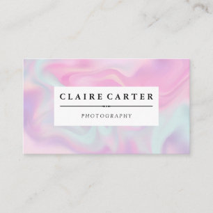 Pastel Liquid Background Background Business Card