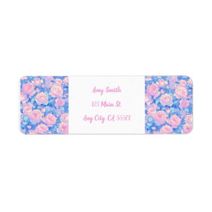 Pastel Lofi Floral Return Labels