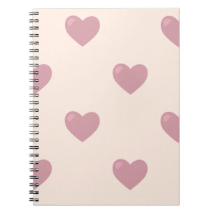 Pastel Love Hearts Notebook