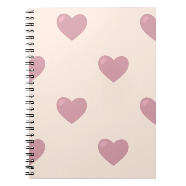 Pastel Love Hearts Notebook (Front)