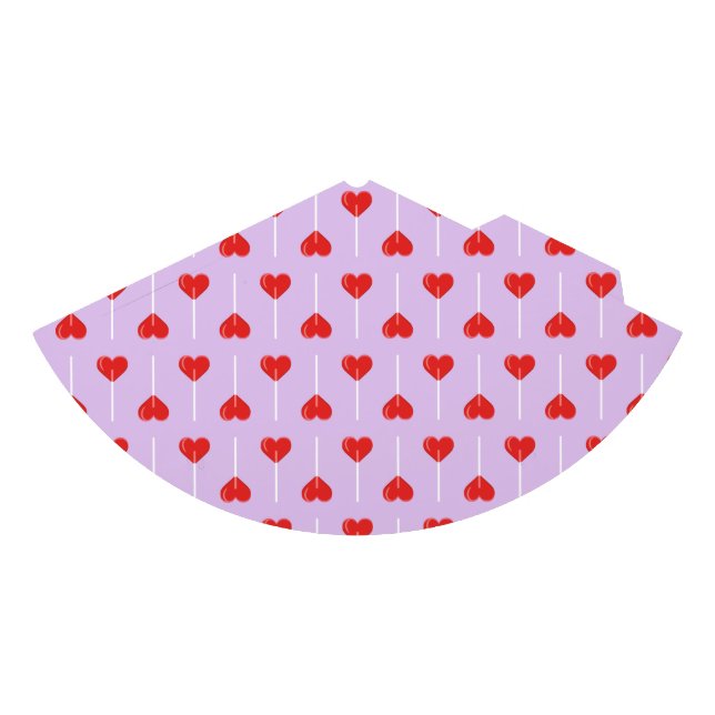 Pastel Love Suckers Red Party Hat (Front)