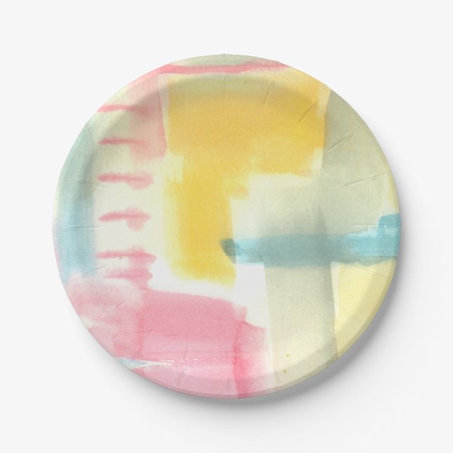 Pastel Luxe I Paper Plate (Front)