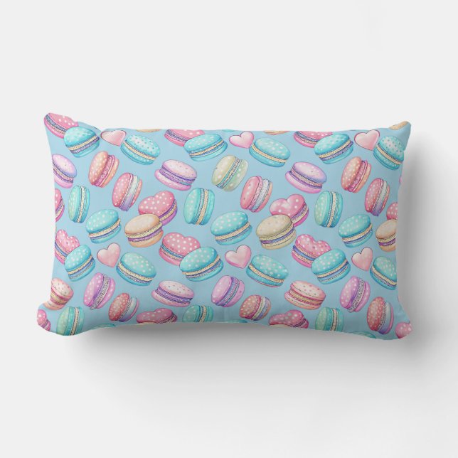 Pastel Macaron Lumbar Pillow (Front)