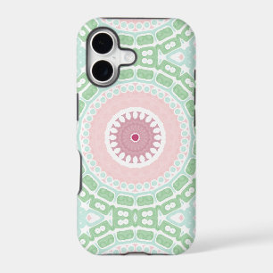 Pastel Mandala in Mint and Pink